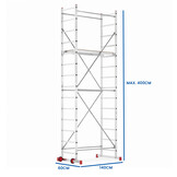 Rolsteiger - 5m werkhoogte - opvouwbaar - stabiel