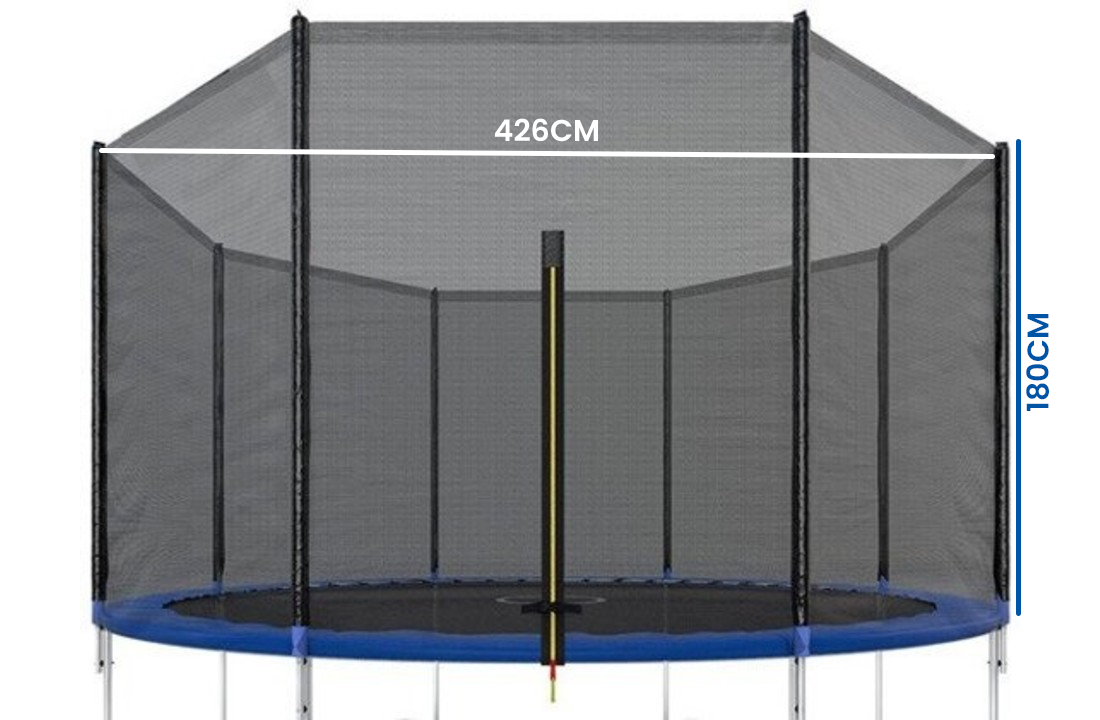 Trampoline net 426 cm – buitenzijde veilgheidsnet