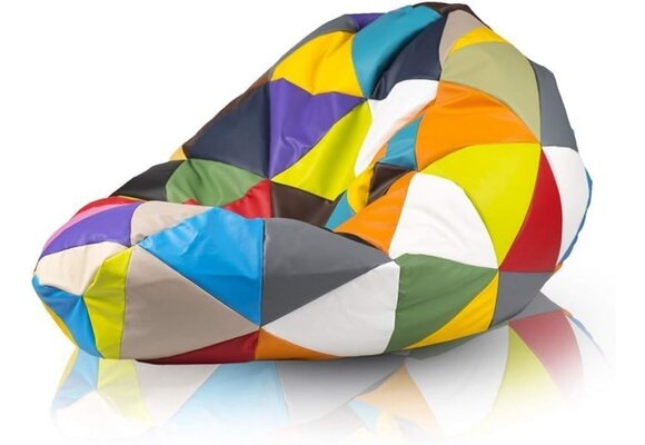 Zitzak 110cm mix kleuren kunstleer