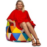 Zitzak 110cm mix kleuren kunstleer