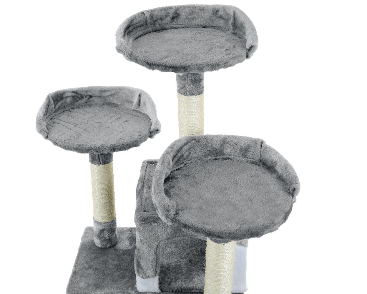 Krabpaal kattenboom XXL 170 x 49 x 49 cm grijs