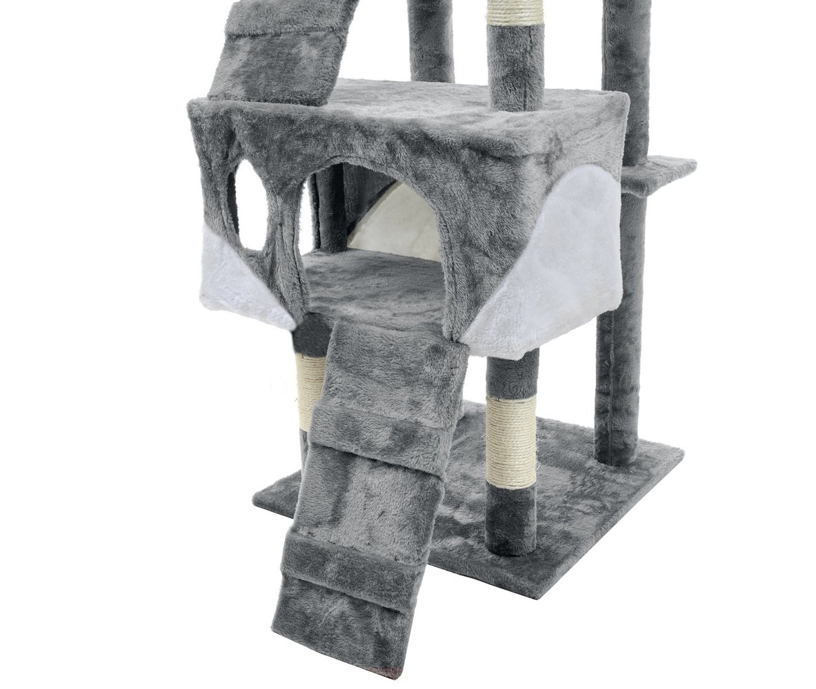 Krabpaal kattenboom XXL 170 x 49 x 49 cm grijs