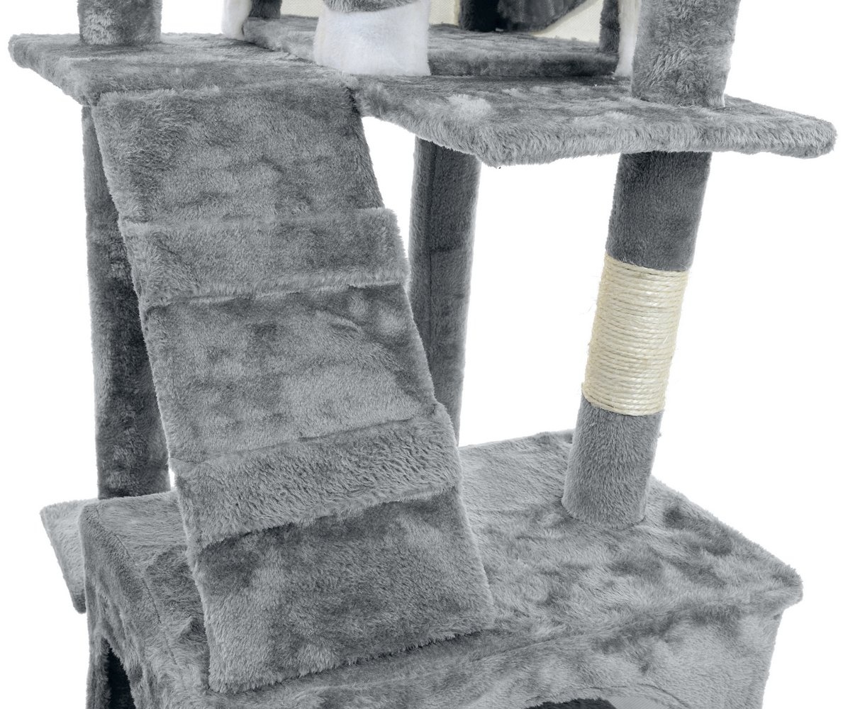 Krabpaal kattenboom XXL 170 x 49 x 49 cm grijs