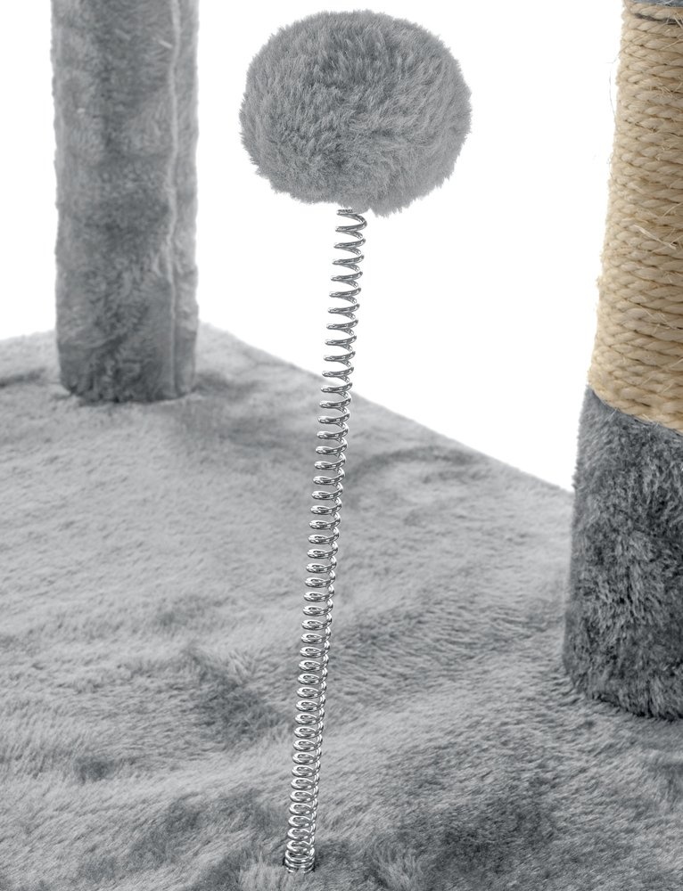 Krabpaal kattenboom XXL 170 x 49 x 49 cm grijs