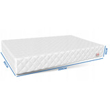 Matras 90x200 - koudschuim - 10cm - kokoslaag - ventilatie latex
