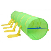 Speeltent met duizendpoot tunnel - voor kinderen - groen