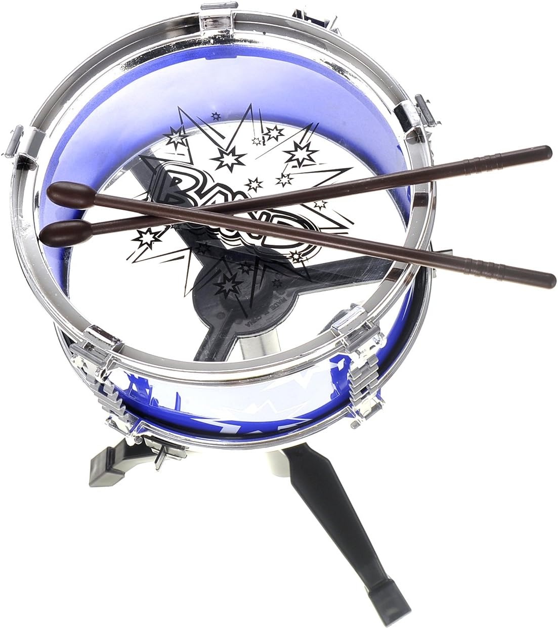 Peuter drumset - 6 Drums - blauw - kinderdrumstel