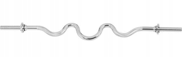 Halterstang - curlstang - met nek vorm - 120 cm - 28 mm