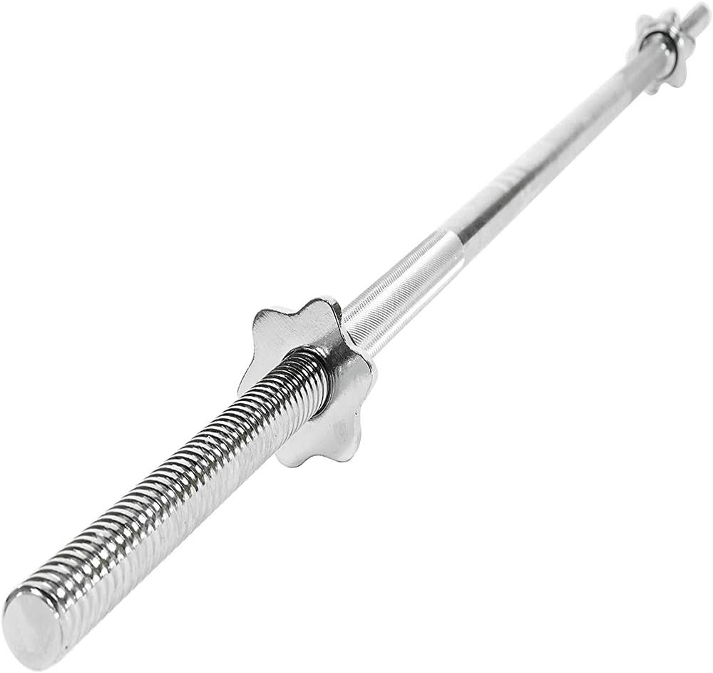 Halterstang voor gewichten - recht - 165 cm breed - met schroefklemmen - 25 mm diameter