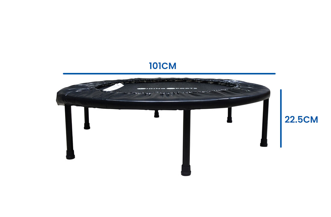 Fitness trampoline - opvouwbaar - ⌀ 101x22,5 cm - zwart