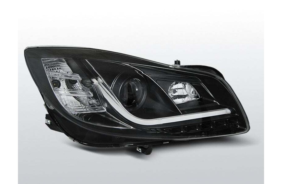Koplampen geschikt voor OPEL INSIGNIA 08-12 ZWART TUBE LIGHTS