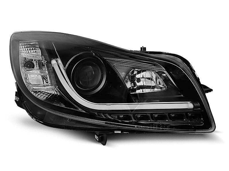 Koplampen geschikt voor OPEL INSIGNIA 08-12 ZWART TUBE LIGHTS