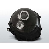 Koplampen MINI COOPER 06-14 ANGEL EYES ZWART