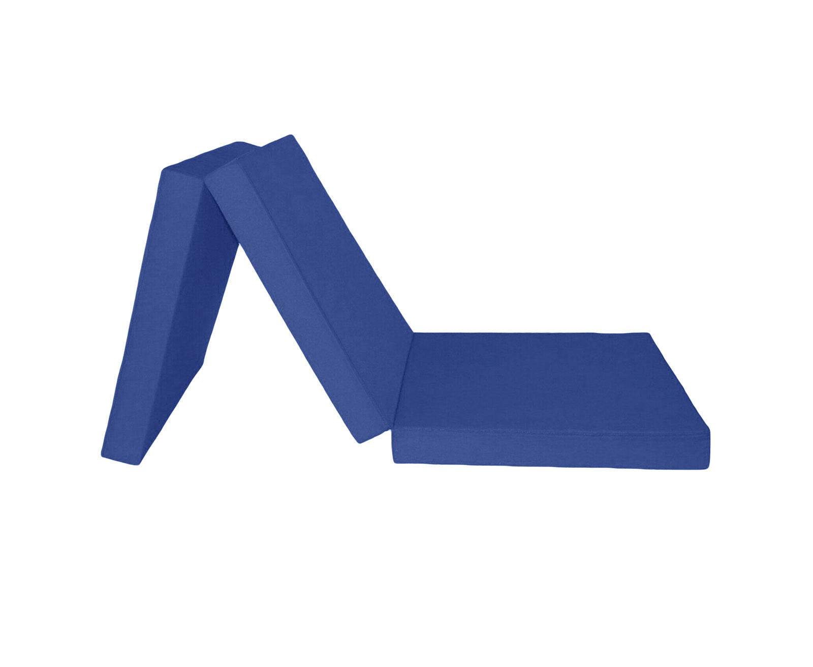 Logeermatras - navy blauw - camping matras - reismatras - opvouwbaar matras - 195 x 70 x 8