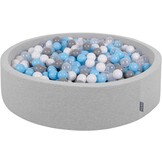 Ballenbak XXL - 700 ballen - 130 x 40 cm - ballenbad - rond grijs