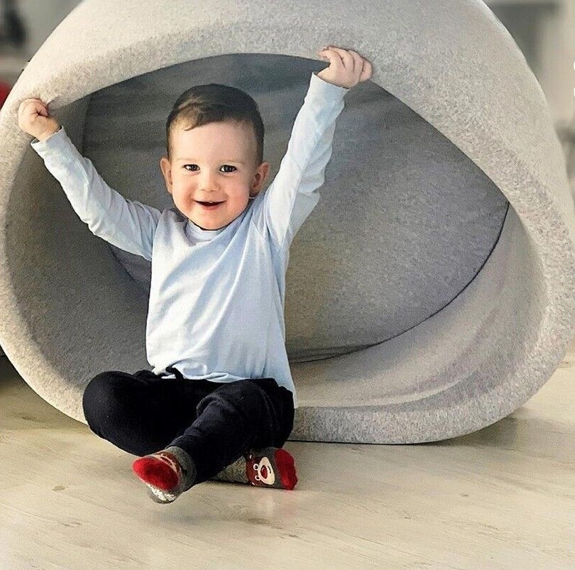 Ballenbak - 200 ballen - 90 x 30 cm - ballenbad - rond grijs