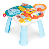 Loopwagen - baby walker - 2in1 met activiteitentafel - blauw
