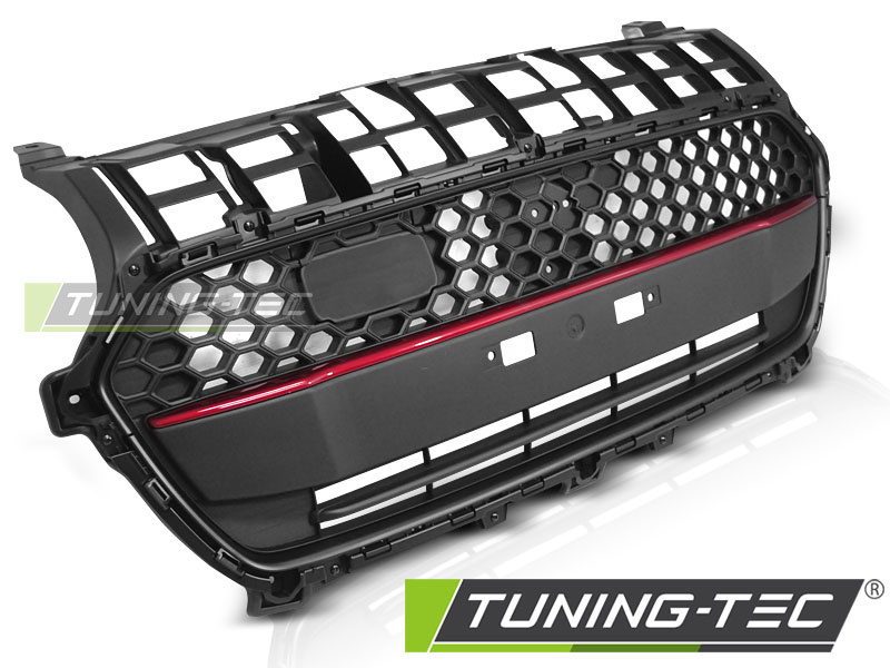 Grill Suzuki Swift VI - vanaf 2017 - zwart rood - sport style