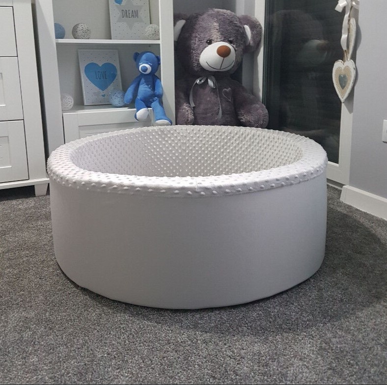 Ballenbak - stevig ballenbad - 90 cm - grijs- zonder ballen