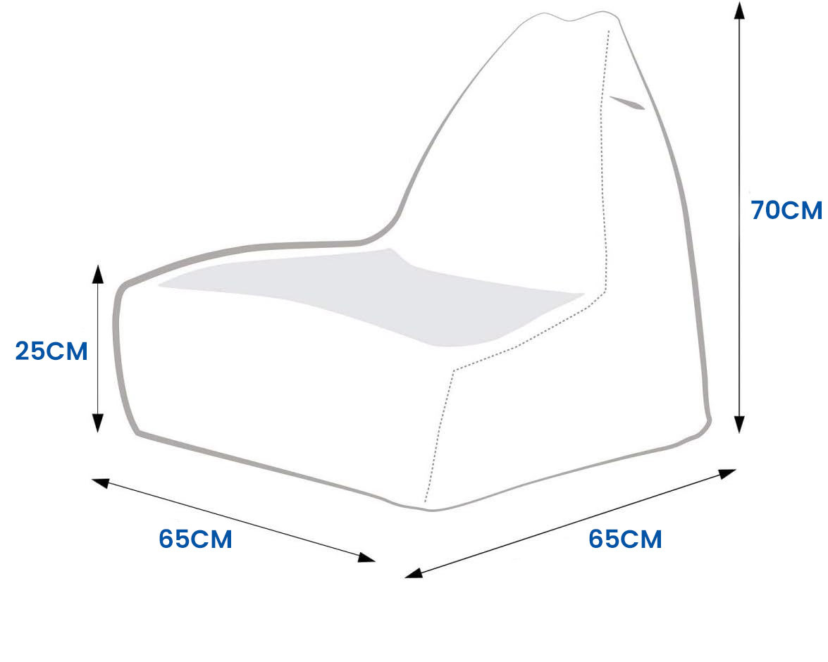 Kinder zitzak 70 cm oranje