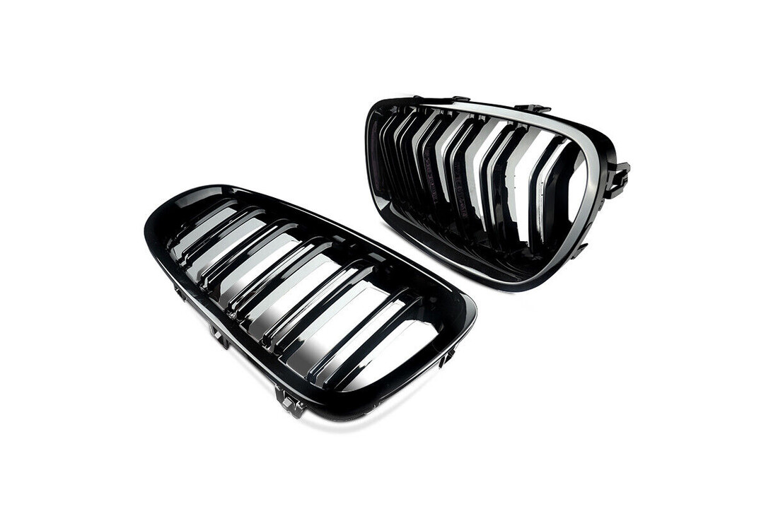 Grill geschikt voor BMW F30 / F31 10 11-18 M3 LOOK GLANZEND ZWART