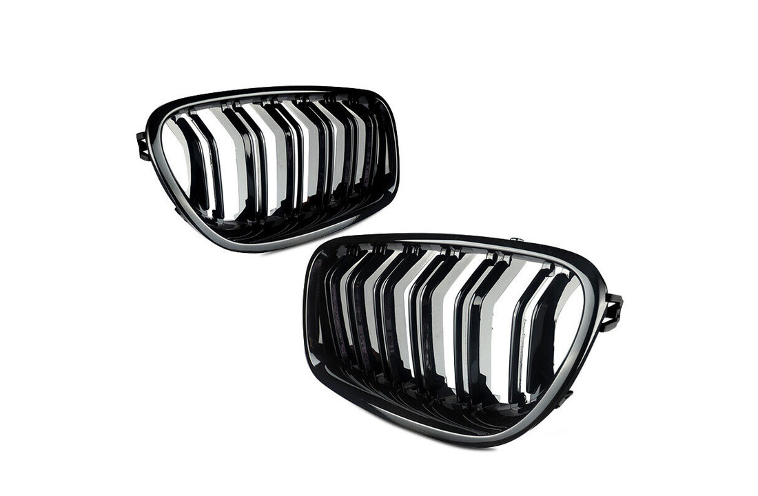 Grill geschikt voor BMW F30 / F31 10 11-18 M3 LOOK GLANZEND ZWART