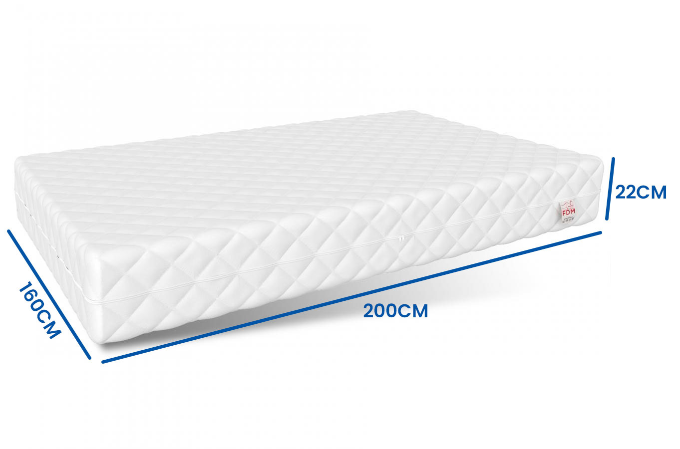 Matras 160x200 - pocketvering- 22cm - H4+H3 - 7 zones