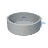 Ballenbad met 300 ballen - Wasbare hoes - 90 x 30 cm - Blauw grijs