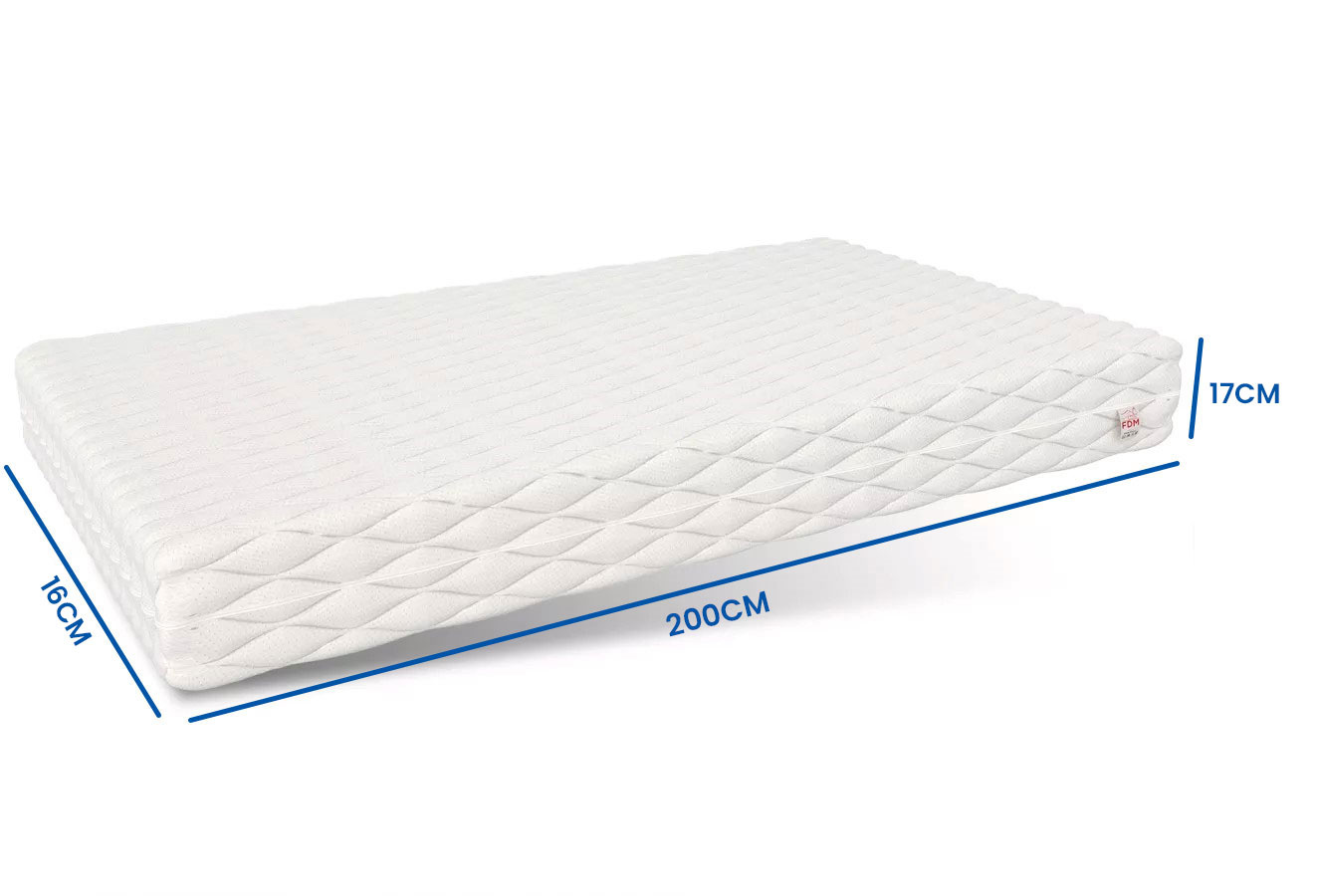 Schuim matras H4 160x200cm dikte 17cm 7 zones