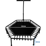 Fitness trampoline zwart - 130 cm