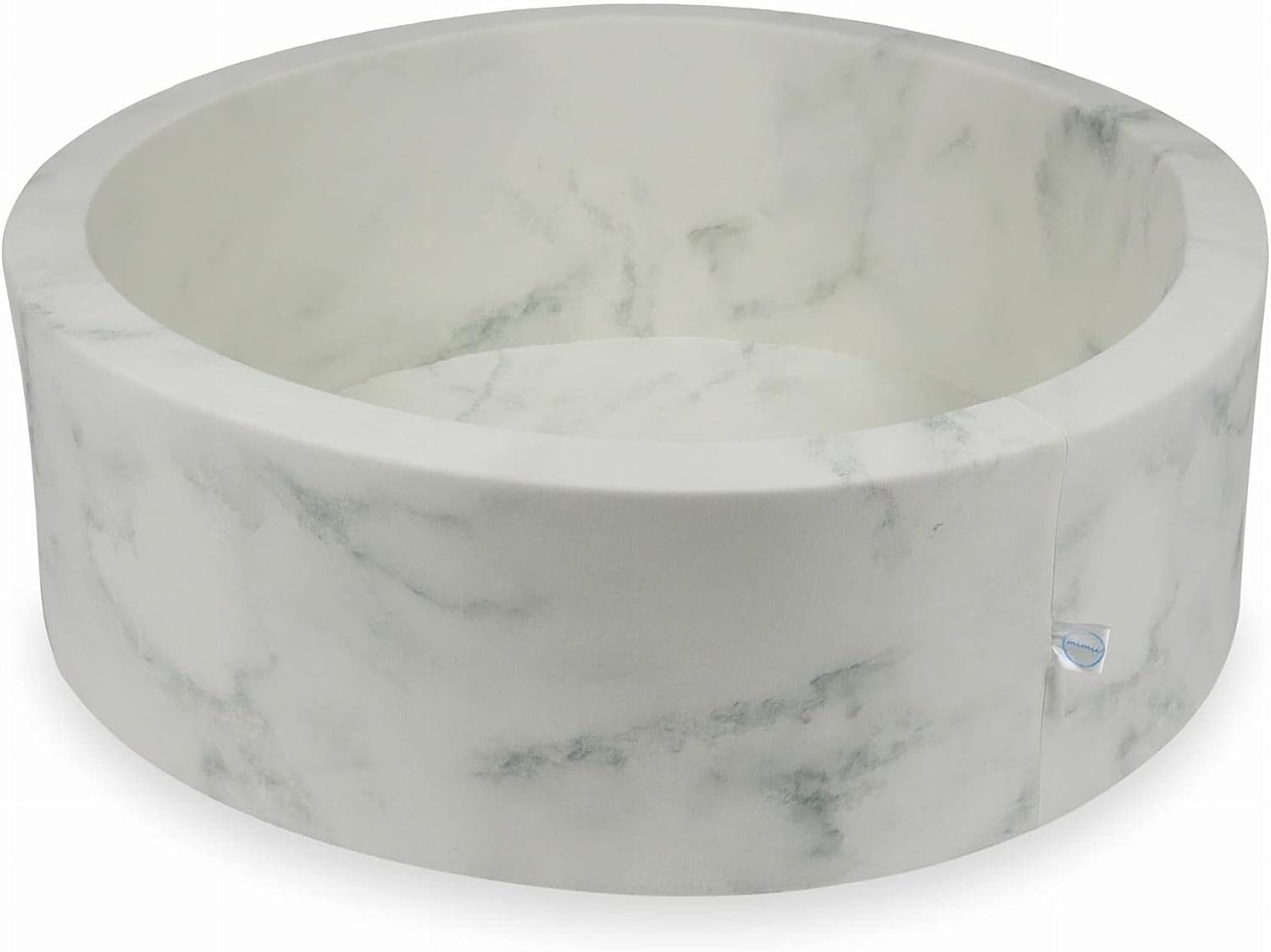 Ballenbak marmer met 300 licht goud zilver en iriserende ballen - 90 x 40 cm - rond