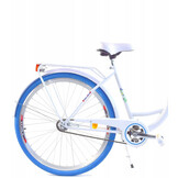 Meisjesfiets 26 inch stevig model blauw met wit Dallas Bike