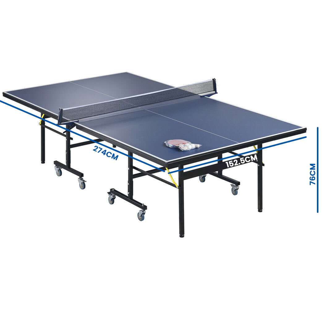 Tafeltennistafel - Pingpongtafel -  274x152,5x76 cm - blauw