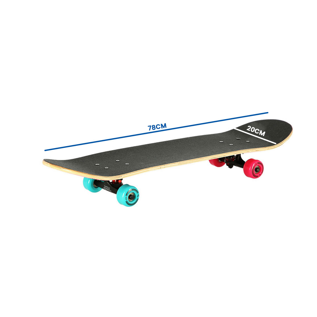 Skateboard - compleet - ananas design - 78 cm - 7.87 inch