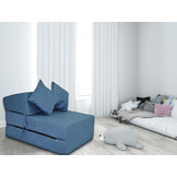 Opvouwbaar matras - logeermatras - gerecycled plastic - blauw