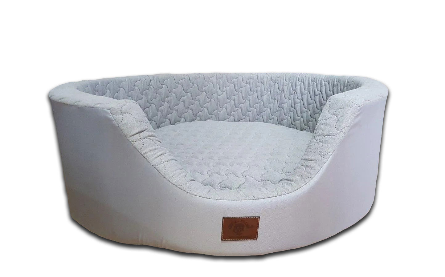 Luxe hondenmand XXL - 90 x 30 cm - wasbare hoes - grijs - hondenbed hondensofa hondemand hondebed