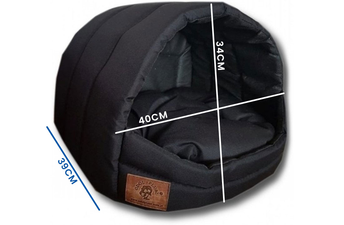 Hondenmand XS - kleine hond - box - hondemand - 39 x 40 x 34 cm - zwart - hondenbed - hondebed