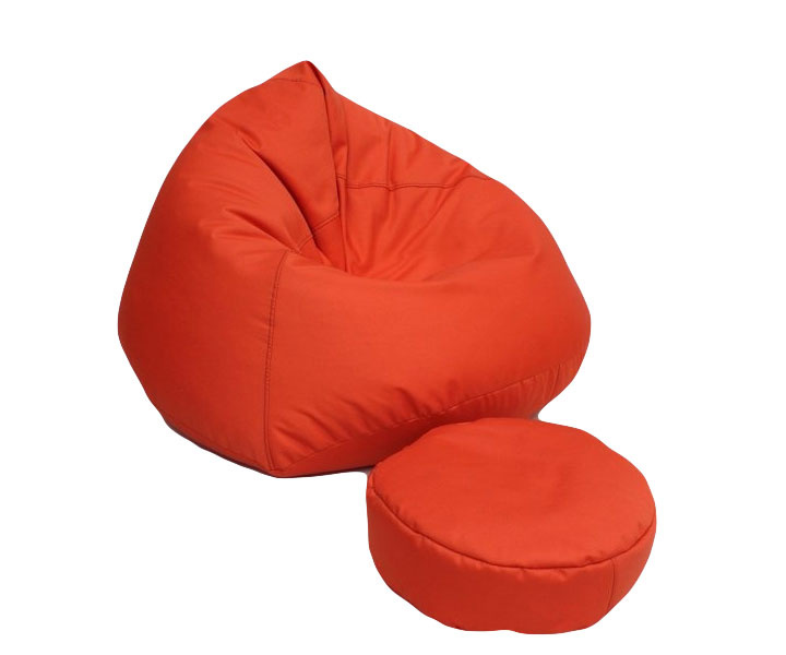 Zitzak Fauteuil XXL oranje - Loungestoel Zitkussen Relaxkussen