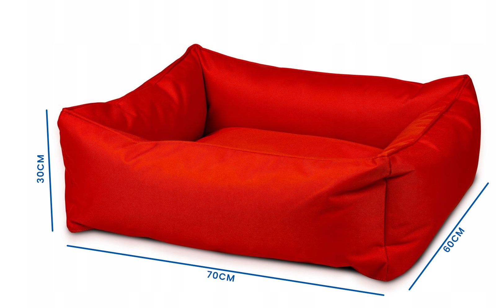 Hondenmand - hondenbed - 60x70cm - rood