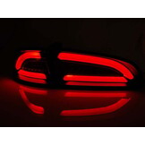 Achterlichten geschikt voor SEAT IBIZA 04 02 -08 SMOKE ROOD LED STRIP
