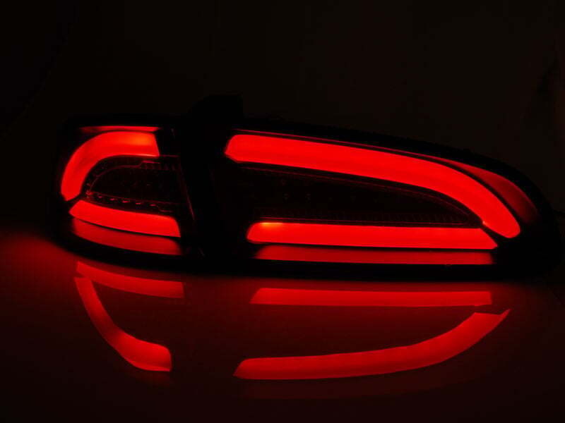 Achterlichten geschikt voor SEAT IBIZA 04 02 -08 SMOKE ROOD LED STRIP