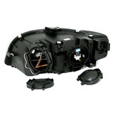 Koplampen met parkeerlicht geschikt voor AUDI A4 B7 11 04-03 08 ZWART