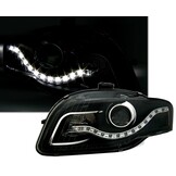 Koplampen met parkeerlicht geschikt voor AUDI A4 B7 11 04-03 08 ZWART