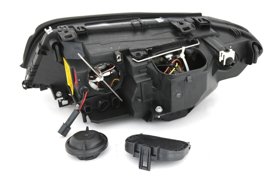 Koplampen dual halo rims geschikt voor BMW E46 04 03-06 COUPE CABRIO ANGEL EYES ZWART