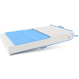 Schuim matras H3 120x200cm dikte 12cm 7 zones