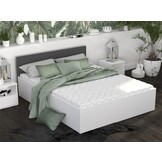 Houten bed 2 persoons 180x200 cm grijs
