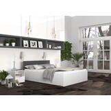 Houten bed 2 persoons 180x200 cm grijs