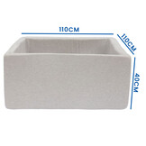 Ballenbak vierkant 110x110cm