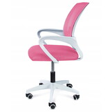 Ergonomische bureaustoel - SMART - verstelbaar - wit roze