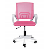 Ergonomische bureaustoel - SMART - verstelbaar - wit roze